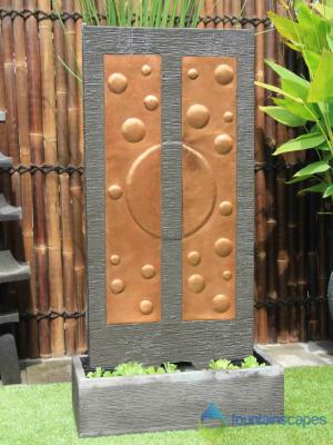 Bubble Copper wall fountain