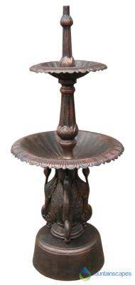 Ibis / Heron 2 tier cast iron fountain